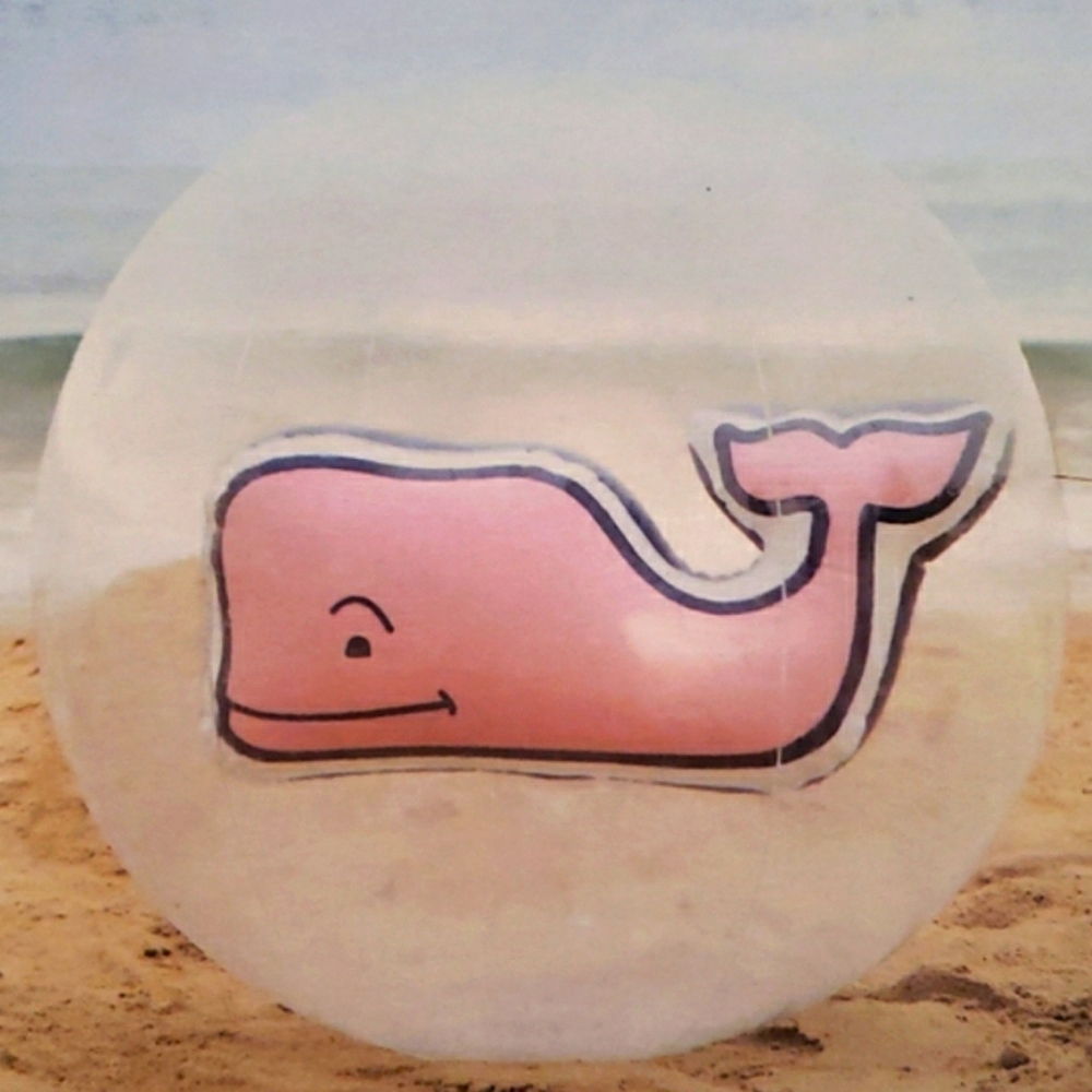 Vineyard Vines Jumbo 30" Beach Ball Whale Pink NEW in box